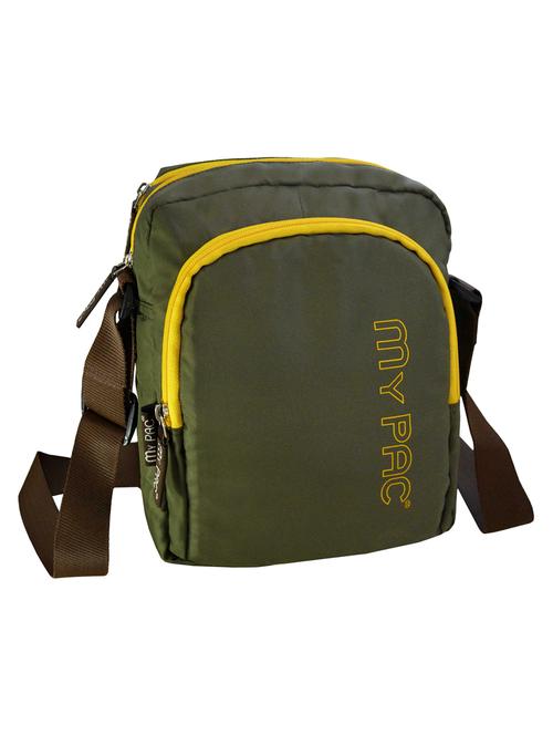 khaki polyester messenger bag - 14557242 - Standard Image - 1