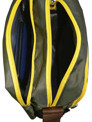 khaki polyester messenger bag - 14557242 - Standard Image - 3