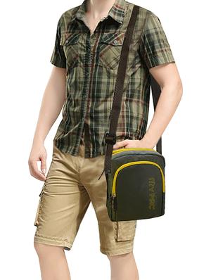 khaki polyester messenger bag - 14557242 - Standard Image - 5