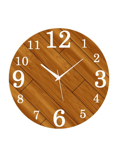 mdf circular analog wall clock - 14558318 - Standard Image - 1