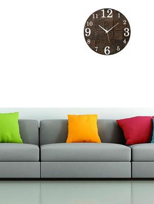 mdf circular analog wall clock - 14558409 - Standard Image - 2
