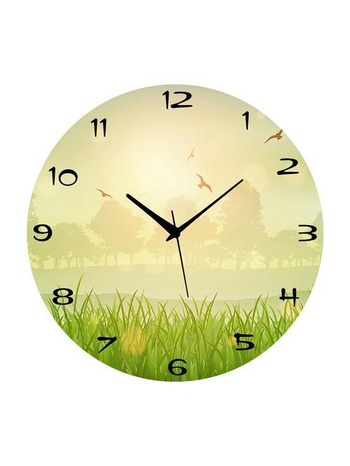 mdf circular analog wall clock - 14558453 - Standard Image - 1