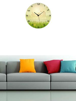 mdf circular analog wall clock - 14558453 - Standard Image - 2