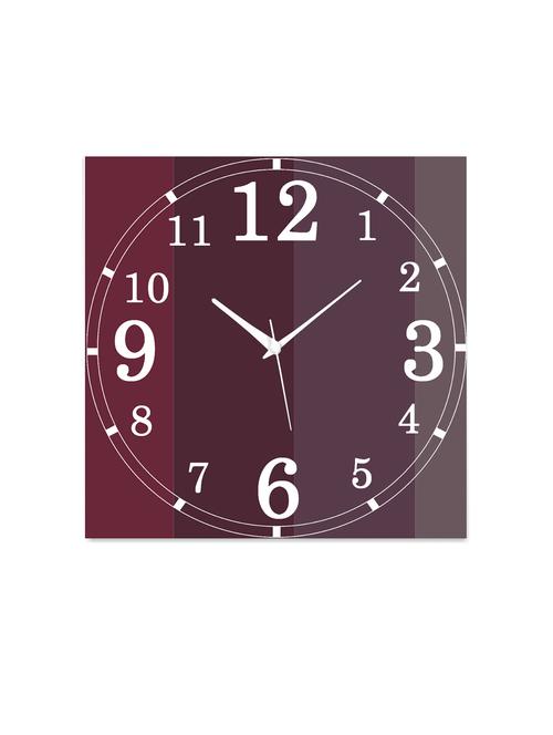 MDF Square Shape Analog Wall Clock - 14558909 - Standard Image - 1