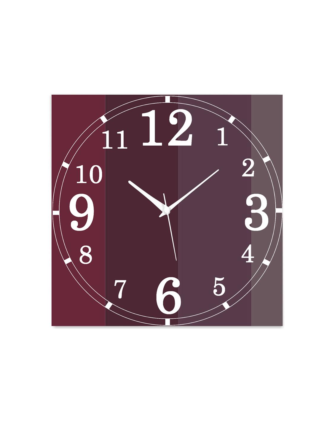 MDF Square Shape Analog Wall Clock - 14558909 - Zoom Image - 1