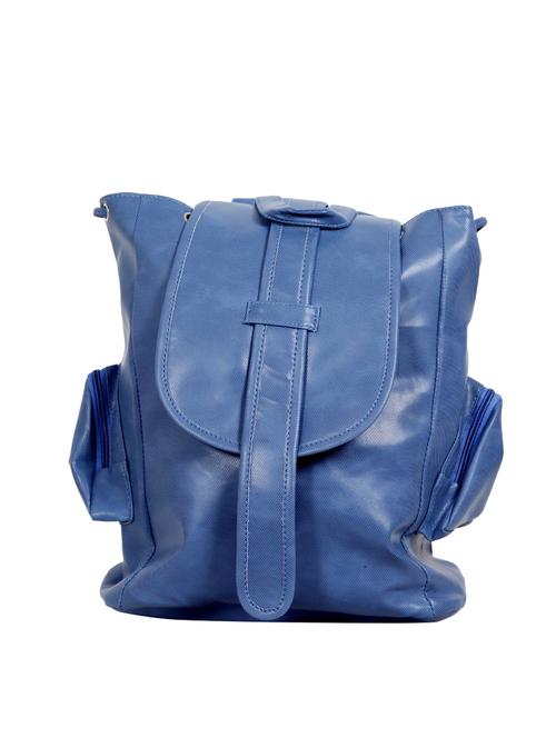 blue leatherette fashion backpack - 14559933 - Very Small Image - 1
