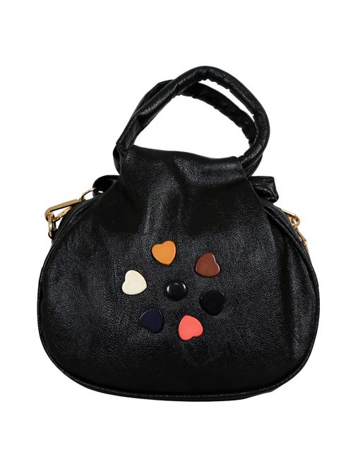 black leatherette regular sling bag - 14559939 - Very Small Image - 1