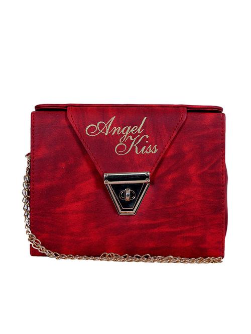 red leatherette sling bag - 14559940 - Very Small Image - 1