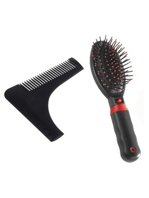 style maniac combo of hair & beard shaper comb with magnetic doctor massager brush - 14562408 - Standard Image - 1