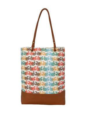 multi colored canvas regular tote - 14562485 - Standard Image - 2