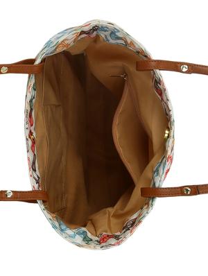 multi colored canvas regular tote - 14562485 - Standard Image - 3