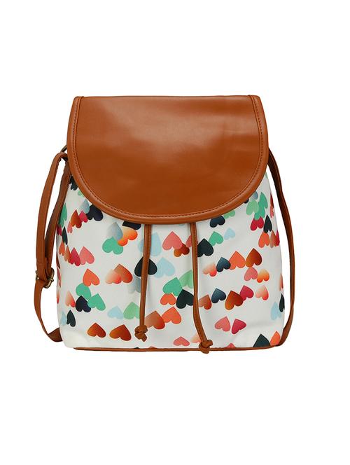 white canvas regular sling bag - 14562487 - Standard Image - 1