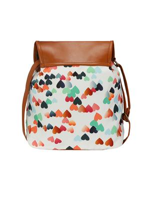 white canvas regular sling bag - 14562487 - Standard Image - 2