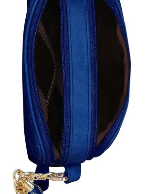 blue leatherette regular sling bag - 14562559 - Standard Image - 3