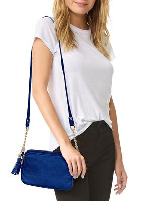 blue leatherette regular sling bag - 14562559 - Standard Image - 5