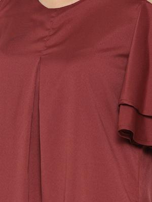 solid maroon dress - 14562670 - Standard Image - 5