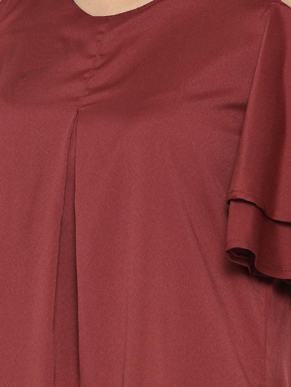 solid maroon dress - 14562670 - Zoom Image - 5