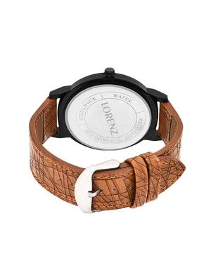 lorenz mk-1061a black tan dotted ~ men's analog watch - 14562672 - Standard Image - 3