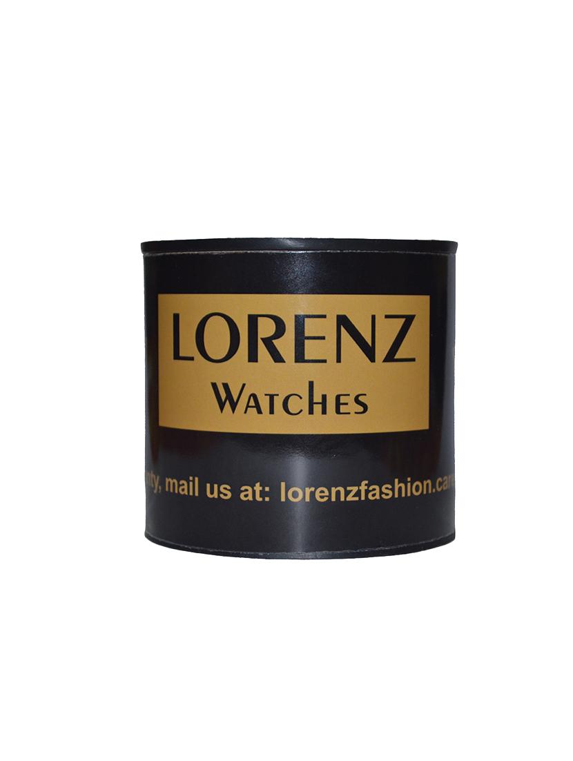 lorenz mk-1061a black tan dotted ~ men's analog watch - 14562672 - Zoom Image - 4