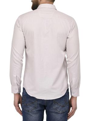 beige cotton casual shirt - 14563410 - Standard Image - 3