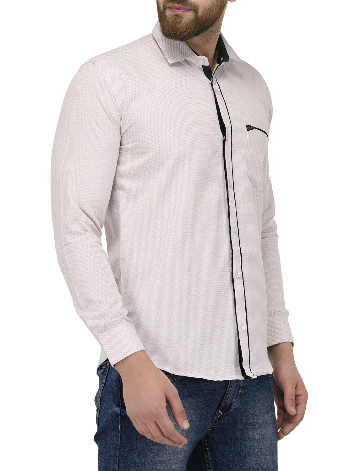 beige cotton casual shirt - 14563410 - Zoom Image - 2