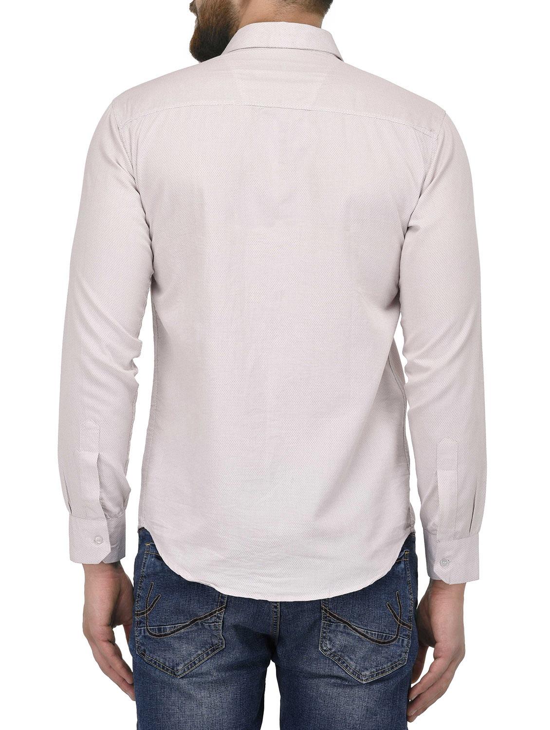beige cotton casual shirt - 14563410 - Zoom Image - 3