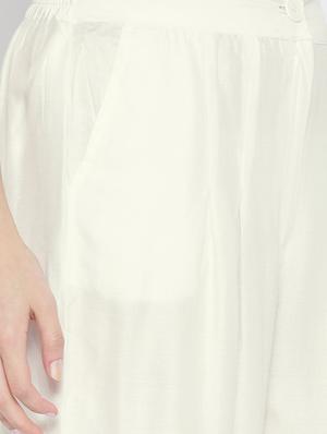 white viscose palazzos - 14563418 - Standard Image - 4