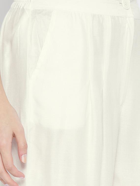 white viscose palazzos - 14563418 - Zoom Image - 4