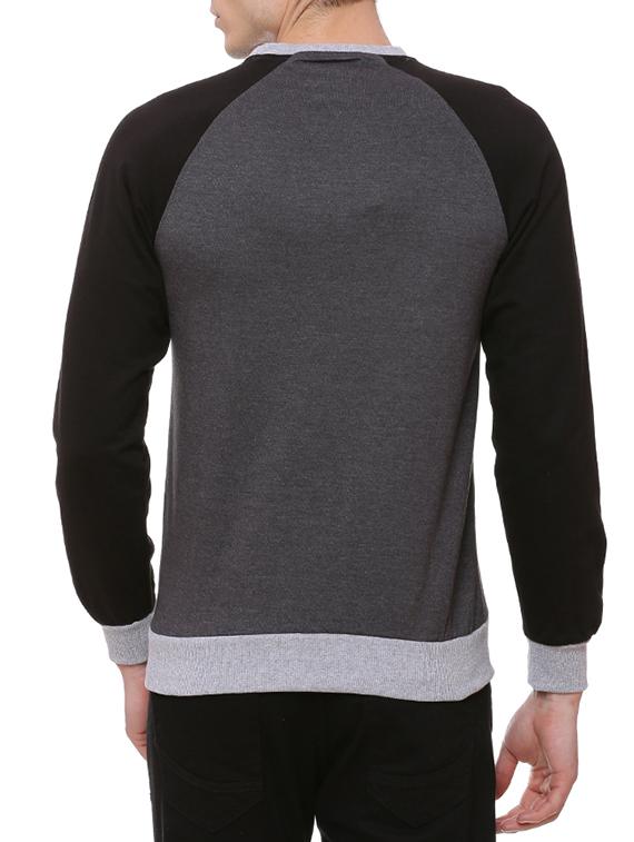 grey cotton raglan sweatshirt - 14564385 - Zoom Image - 3