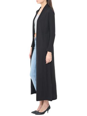 black viscose long shrug - 14564677 - Standard Image - 3