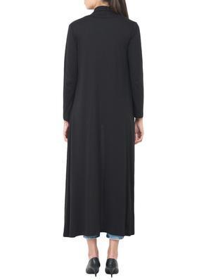 black viscose long shrug - 14564677 - Standard Image - 4
