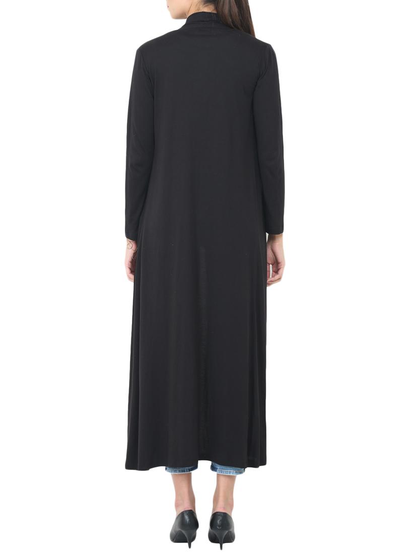 black viscose long shrug - 14564677 - Zoom Image - 4