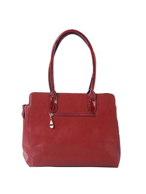 red leatherette regular handbag - 14566483 - Standard Image - 2
