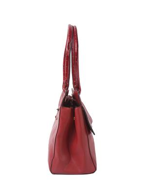red leatherette regular handbag - 14566483 - Standard Image - 4