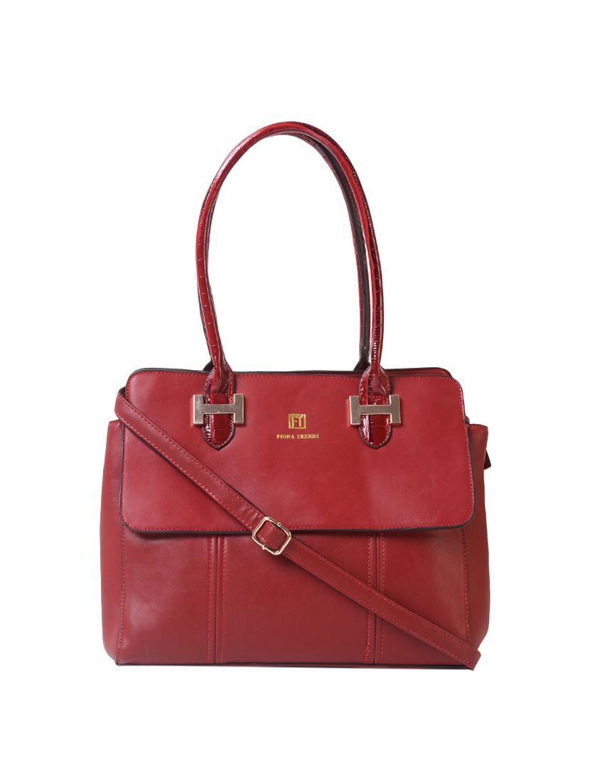 red leatherette regular handbag - 14566483 - Zoom Image - 1