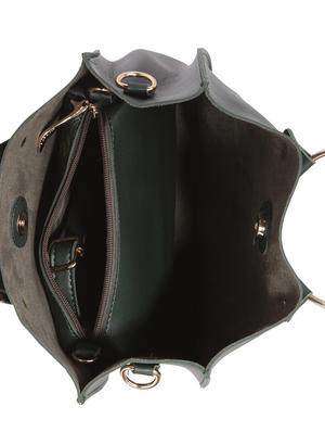 green leatherette regular handbag - 14566508 - Standard Image - 3