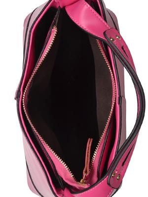 pink leatherette handbag - 14566570 - Standard Image - 3