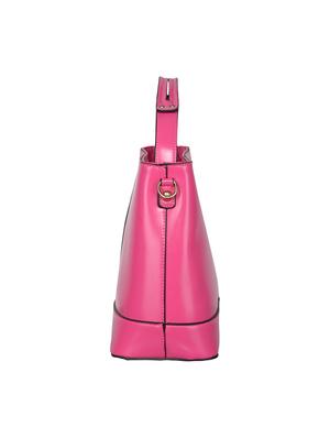 pink leatherette handbag - 14566570 - Standard Image - 4