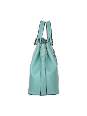 blue leatherette handbag - 14566634 - Standard Image - 4