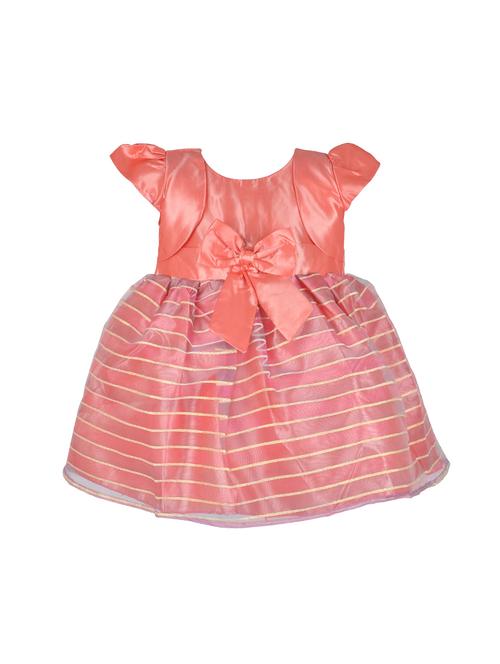 pink polyester frock - 14566882 - Standard Image - 1