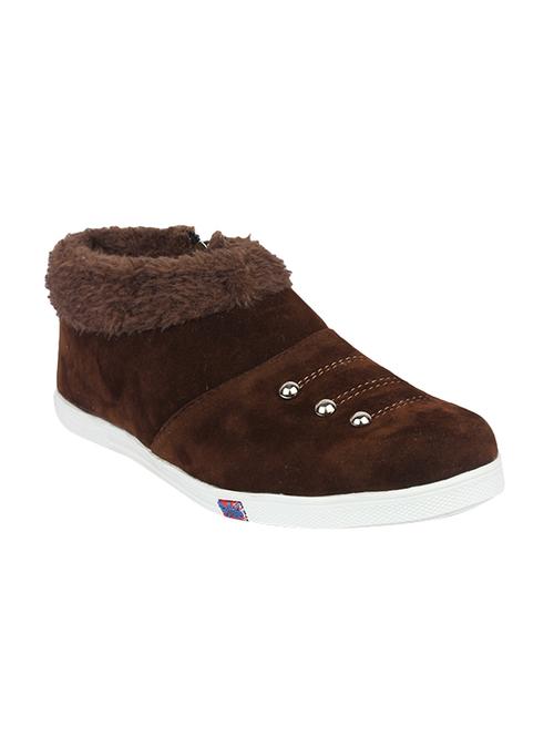 brown suede ankle boot - 14567681 - Standard Image - 1