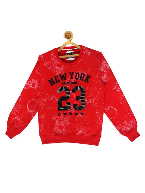 red wool sweatshirt - 14573334 - Standard Image - 1
