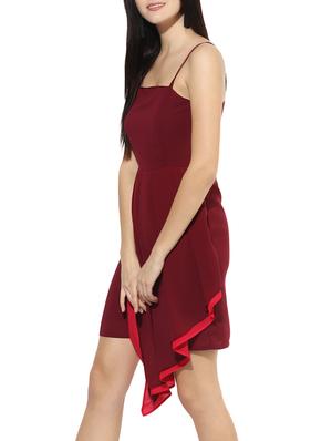 spaghetti strap asymmetric pleated dress - 14576230 - Standard Image - 3