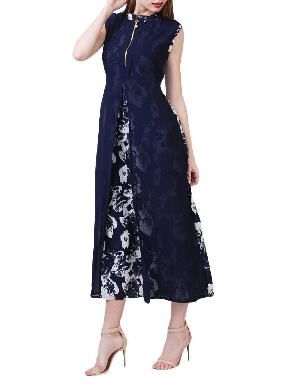 navy blue maxi dress - 14576635 - Zoom Image - 2