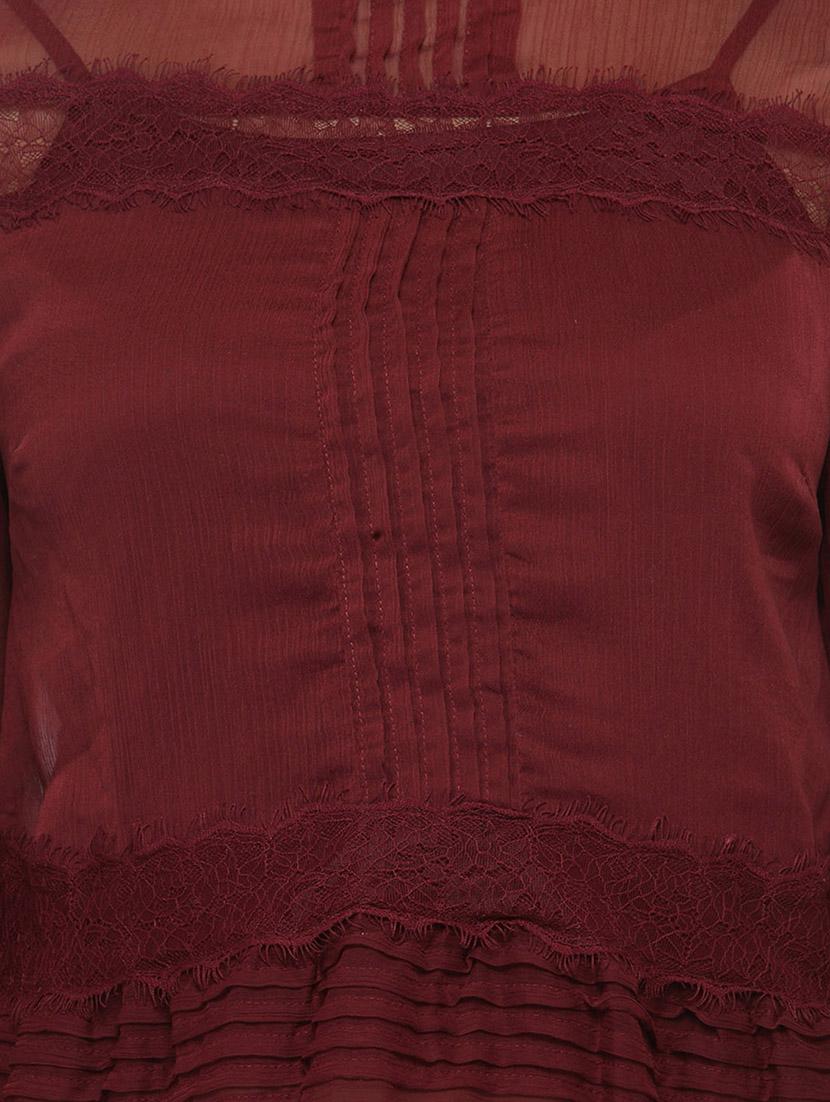 lace insert pintucked top - 14578461 - Zoom Image - 4