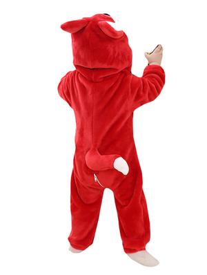 red cotton blend romper - 14581703 - Standard Image - 2