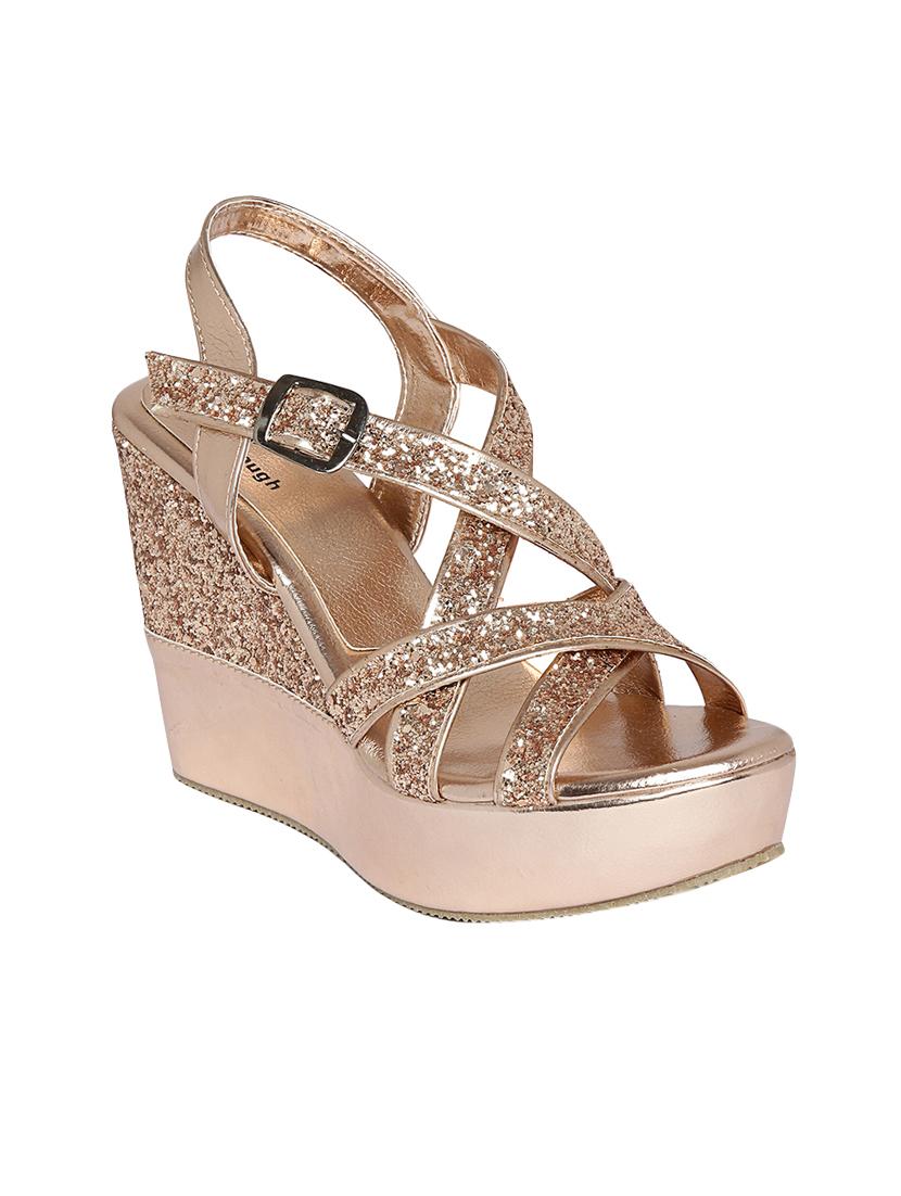 gold platforms wedge - 14583947 - Zoom Image - 1