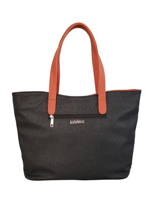 black leatherette regular handbag - 14585412 - Standard Image - 2