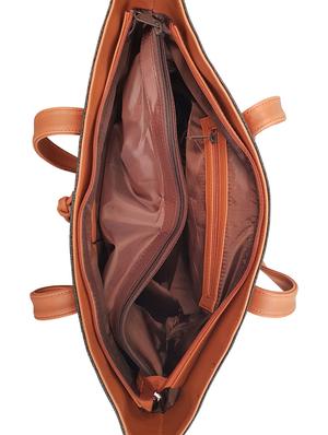 black leatherette regular handbag - 14585412 - Standard Image - 3
