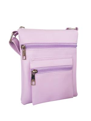 purple leatherette regular sling bag - 14585424 - Standard Image - 4